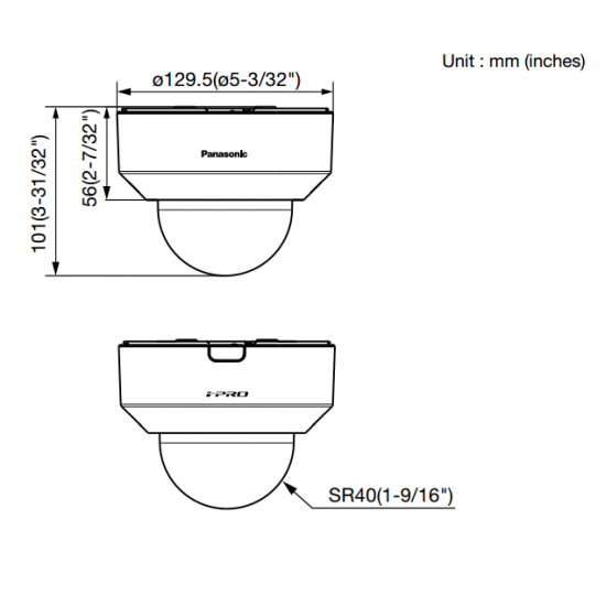 Купольная IP камера Panasonic WV-S2130